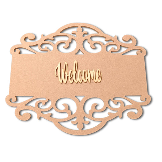 Rectangle Designer Name Plate Design-1