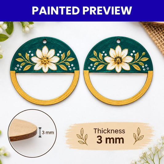 Earrings MDF Design-01