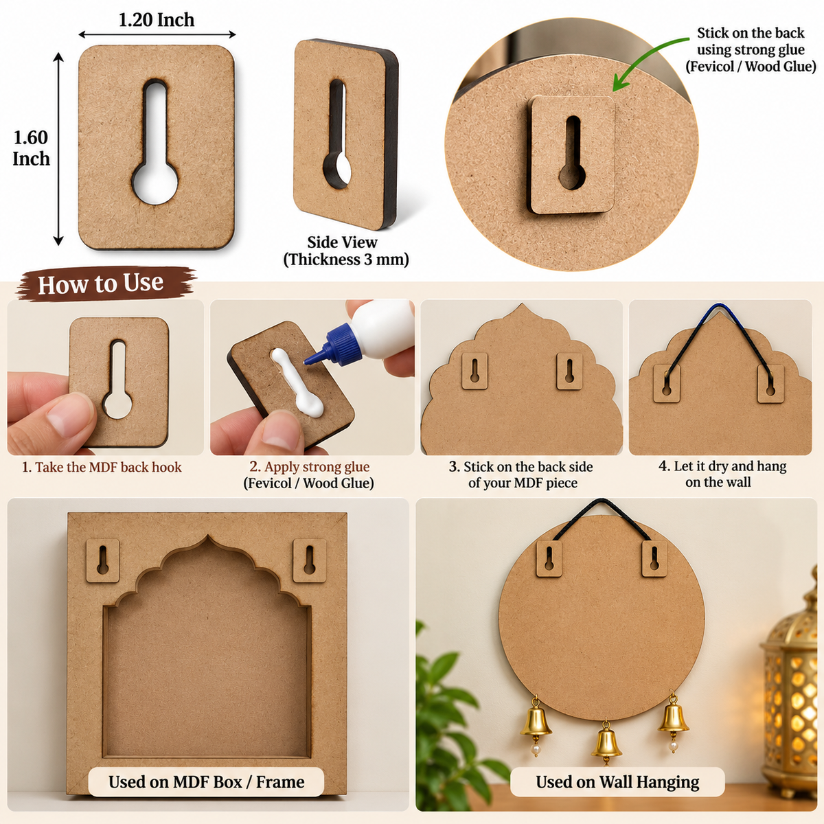 MDF Back Hooks- Design-1