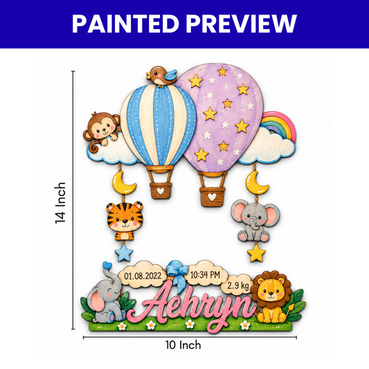 Kids Nameplate- Animal Theme