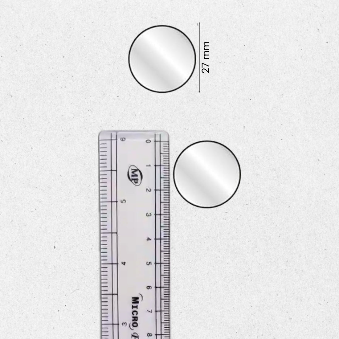 Glass Mirror- Round- 27MM