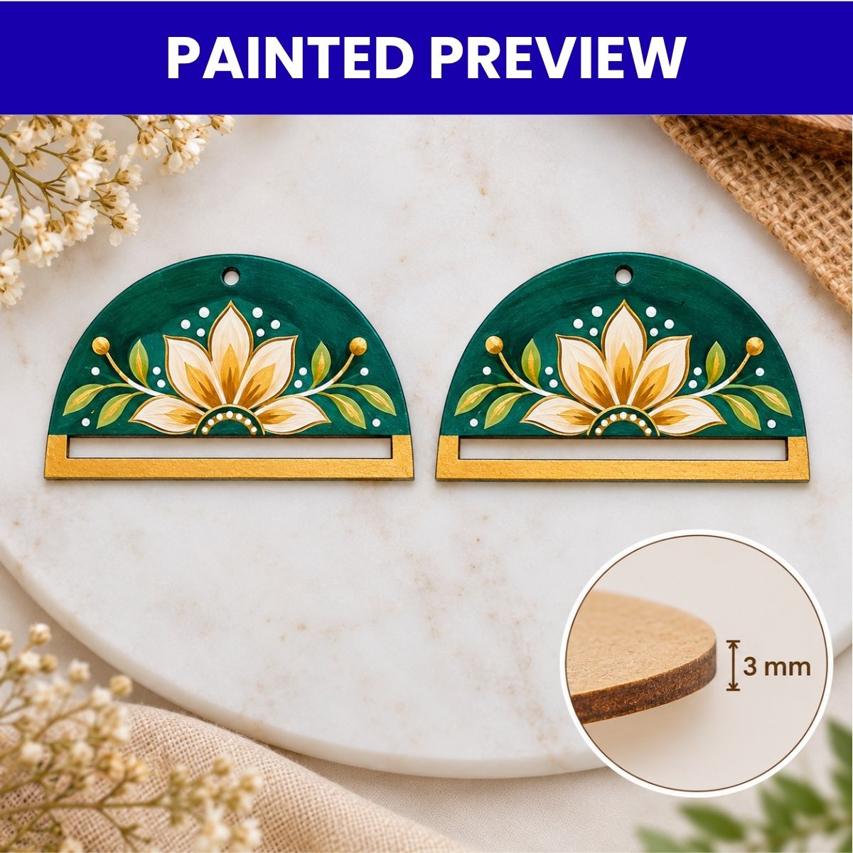 Earrings MDF Design-02