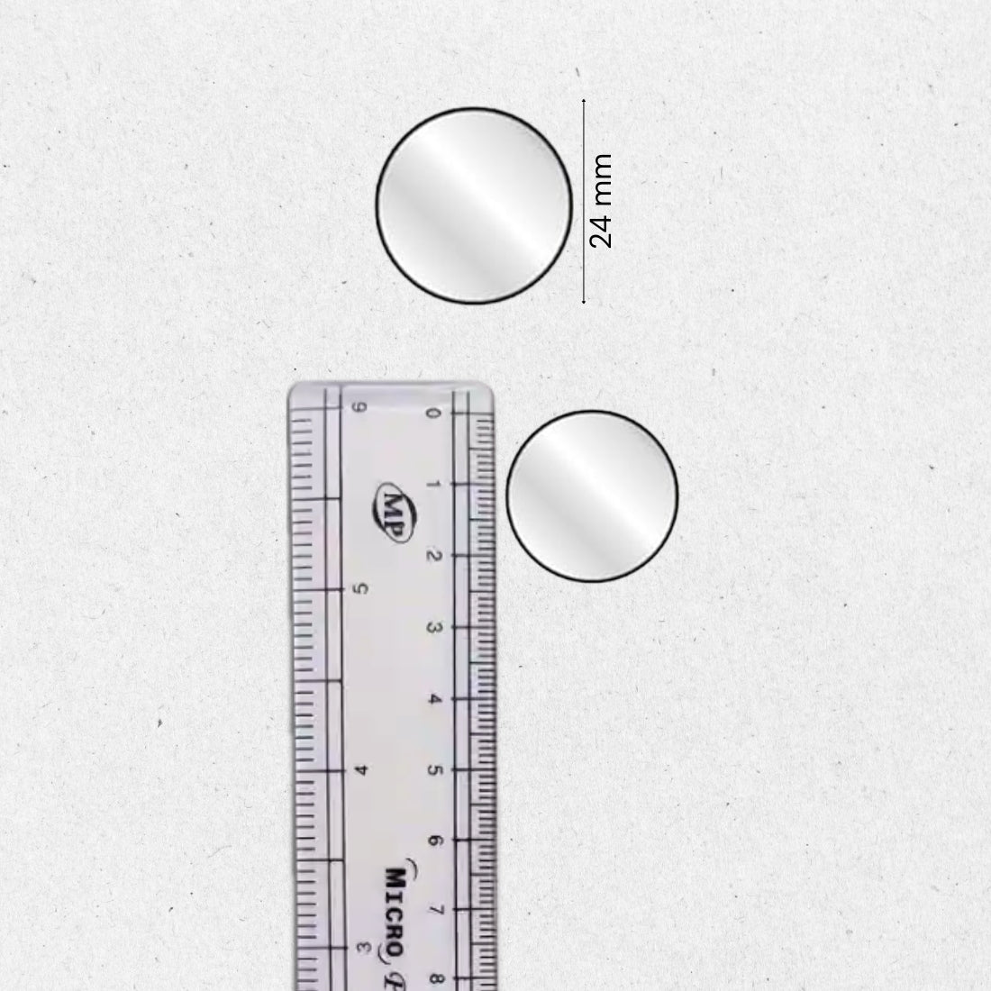 Glass Mirror- Round- 24MM