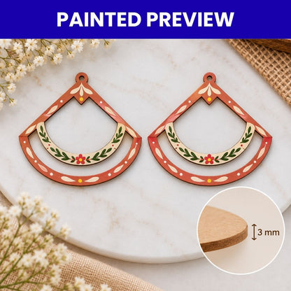 Earrings MDF Design-04