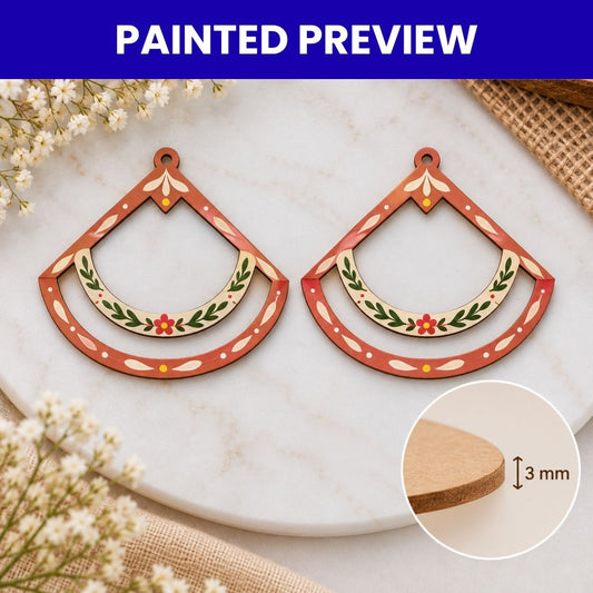 Earrings MDF Design-04