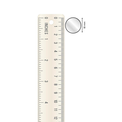 Glass Mirror- Round- 18MM