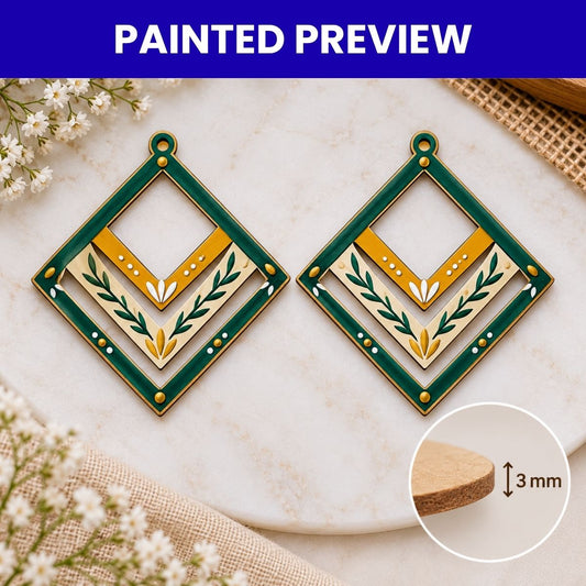 Earrings MDF Design-05