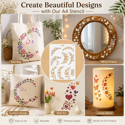 Craft Stencil A4 - 1A