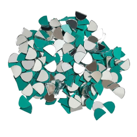 Glass Mirror- Half Oval- Small