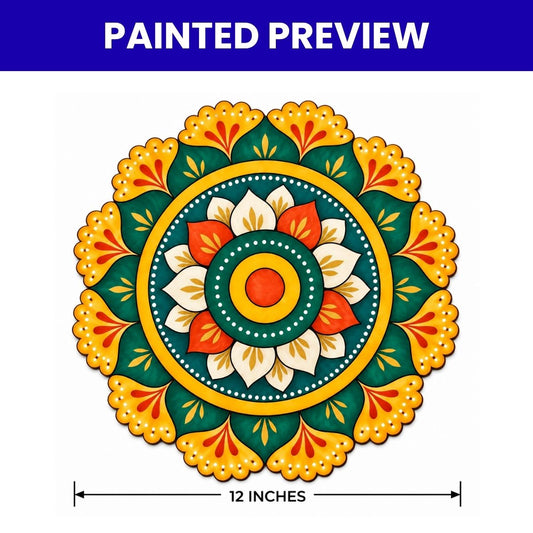 Pre-Marked Rangoli Design-05