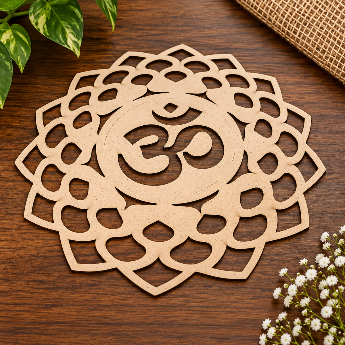 MDF Om Mandala Design- 1
