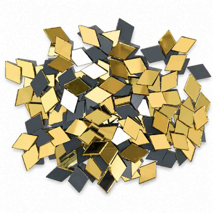 Glass Mirror- Diamond- Golden- 14MM