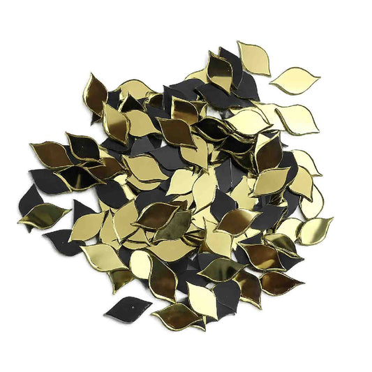 Golden Glass Mirror- Leaf