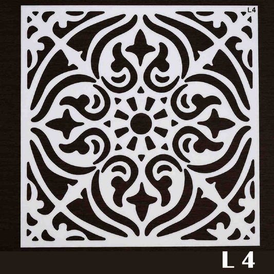 Craft Stencil 6x6 inch-L4