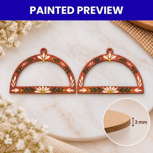 Earrings MDF Design-06