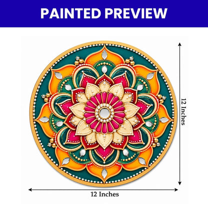 Pre Marked Mandala Base Design- 4