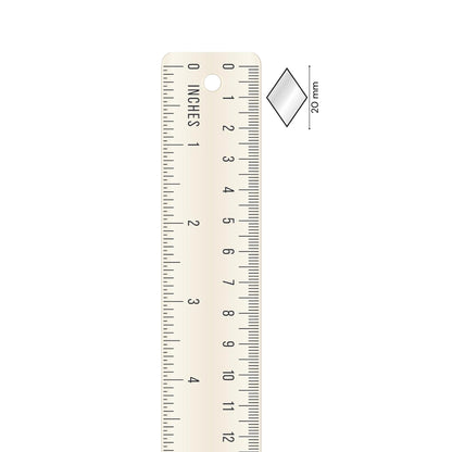 Glass Mirror- Diamond- 20MM