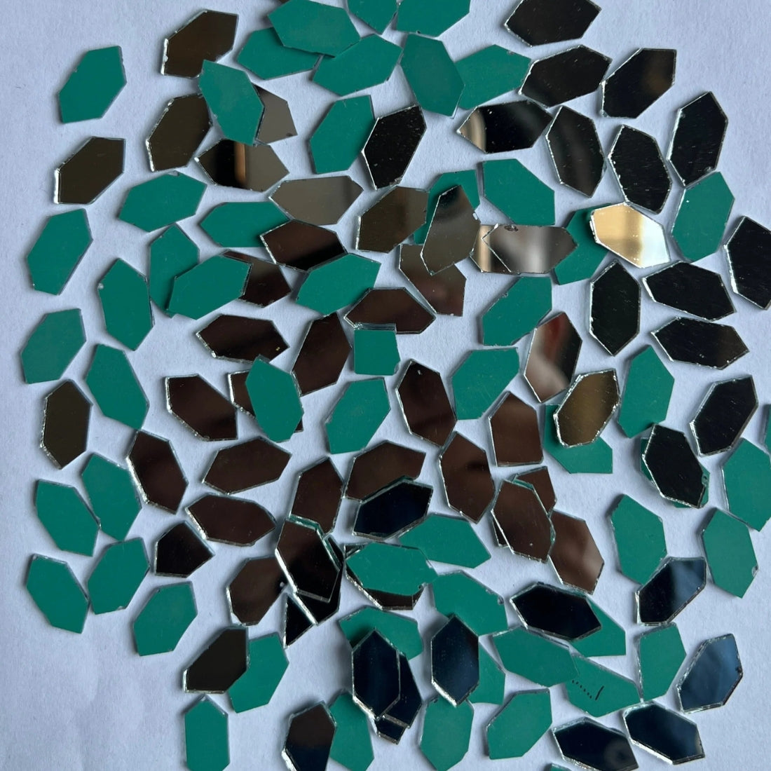 Glass Mirror- Long Hexa- Design-1- 20MM