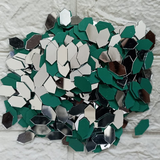 Glass Mirror- Long Hexa- Design-1- 20MM