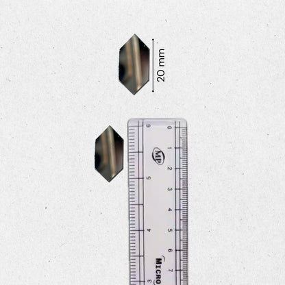 Glass Mirror- Long Hexa- Design-1- 20MM