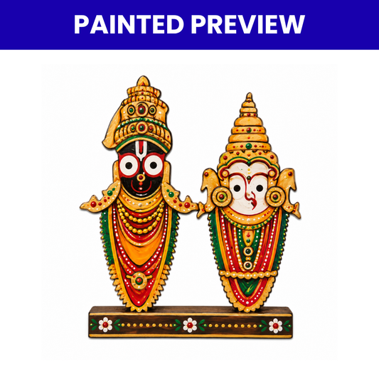 Pre Marked MDF Cutout Vitthal and Rukmani