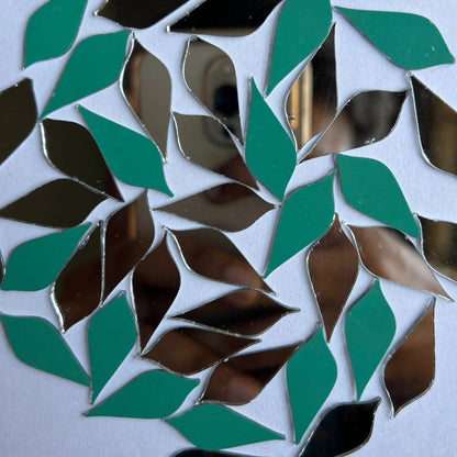 Glass Mirror- Leaf- 22MM