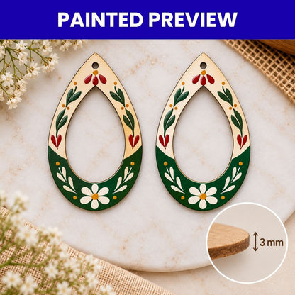 Earrings MDF Design-08