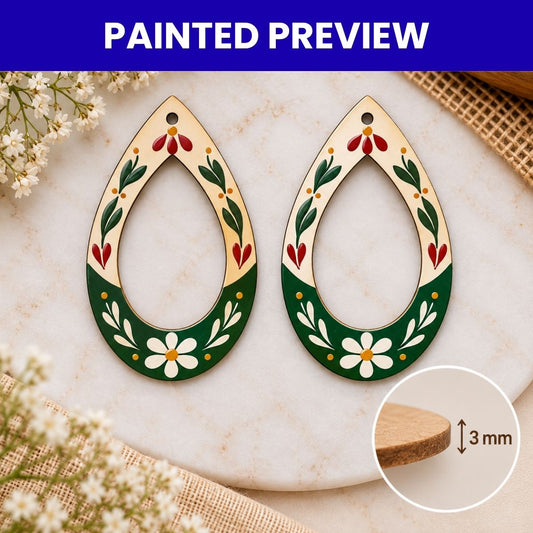 Earrings MDF Design-08