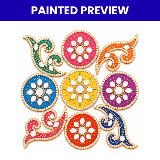 MDF Rangoli Cutouts Design-23