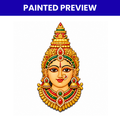 Pre Marked MDF Cutout Ammavaru Face