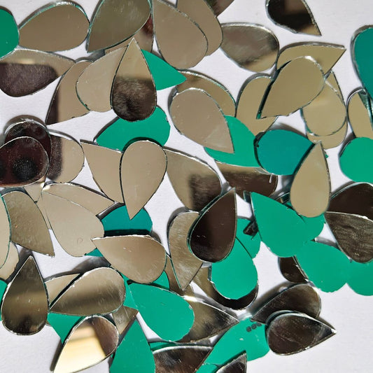 Glass Mirror- Tear Drop- 28MM