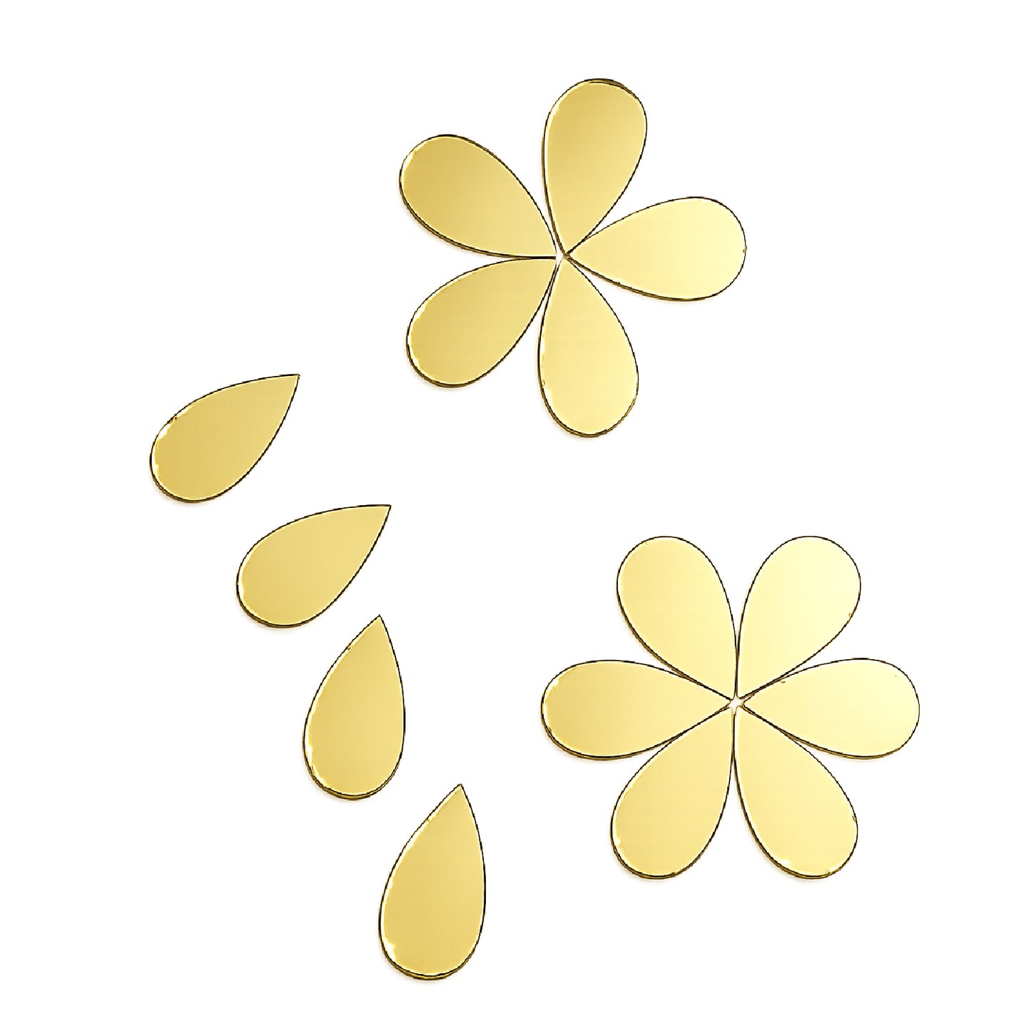 Golden Glass Mirror- Tear Drop- 20MM