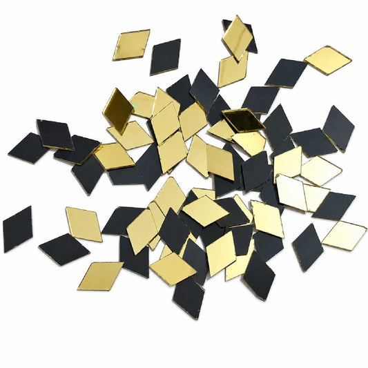 Glass Mirror- Diamond- Golden- 20MM