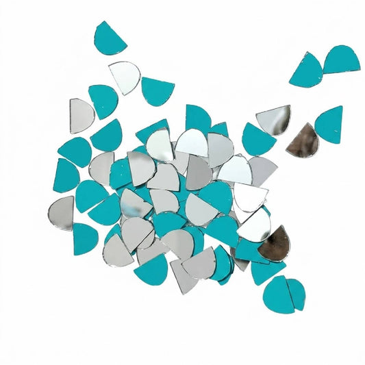 Glass Mirror- Half Oval- Small