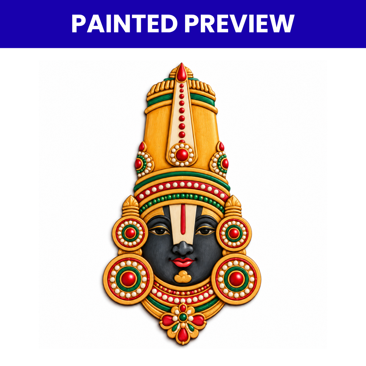 Pre Marked MDF Cutout Tirupati Balaji Design-02
