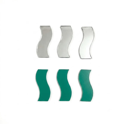 Glass Mirror- Wave- 1inch