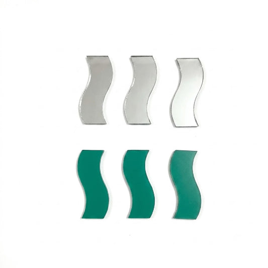 Glass Mirror- Wave- 1inch