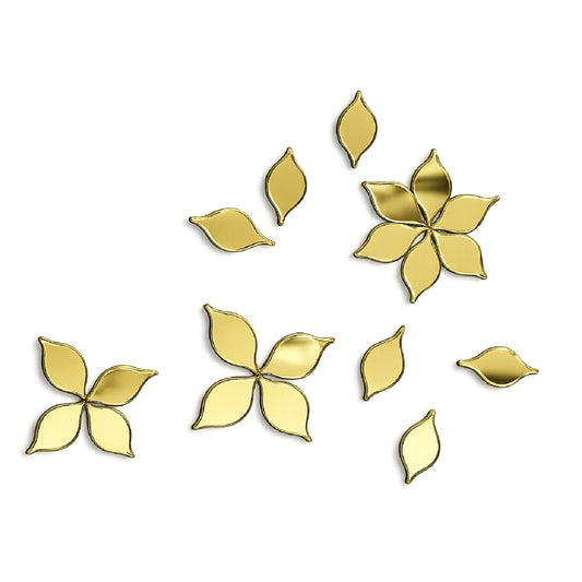 Golden Glass Mirror- Leaf