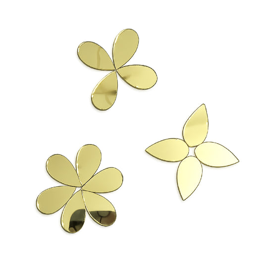 Golden Glass Mirror- Tear Drop- 18MM