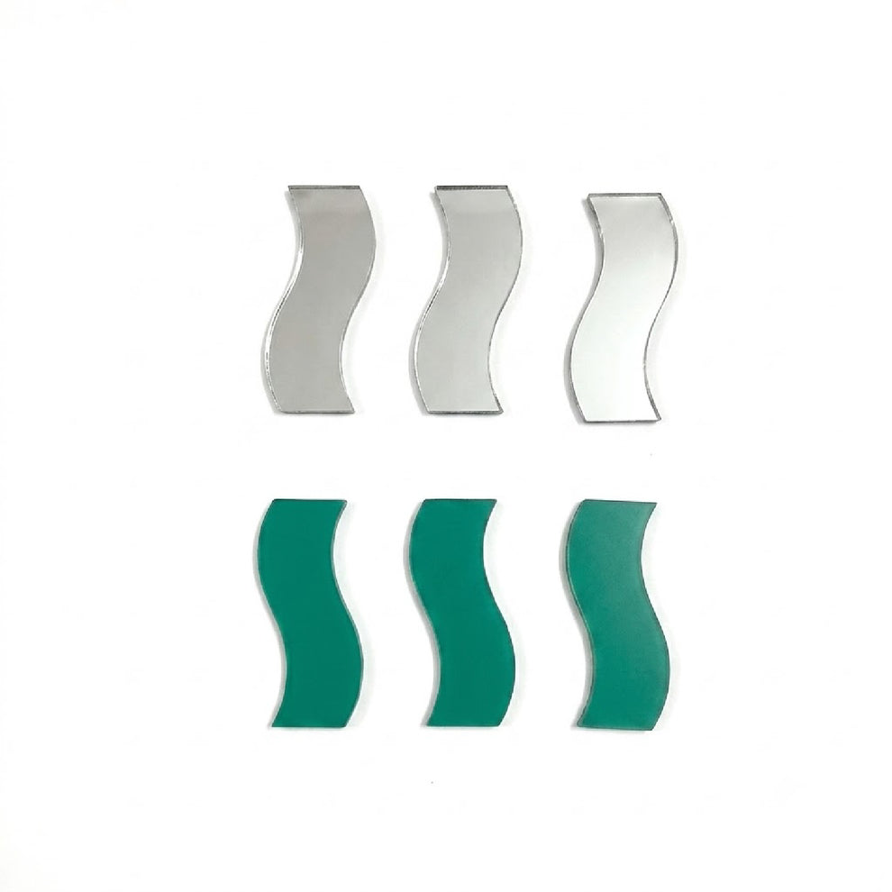 Glass Mirror- Wave- 1inch