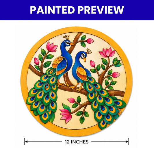 Pre-Marked Peacock Couple