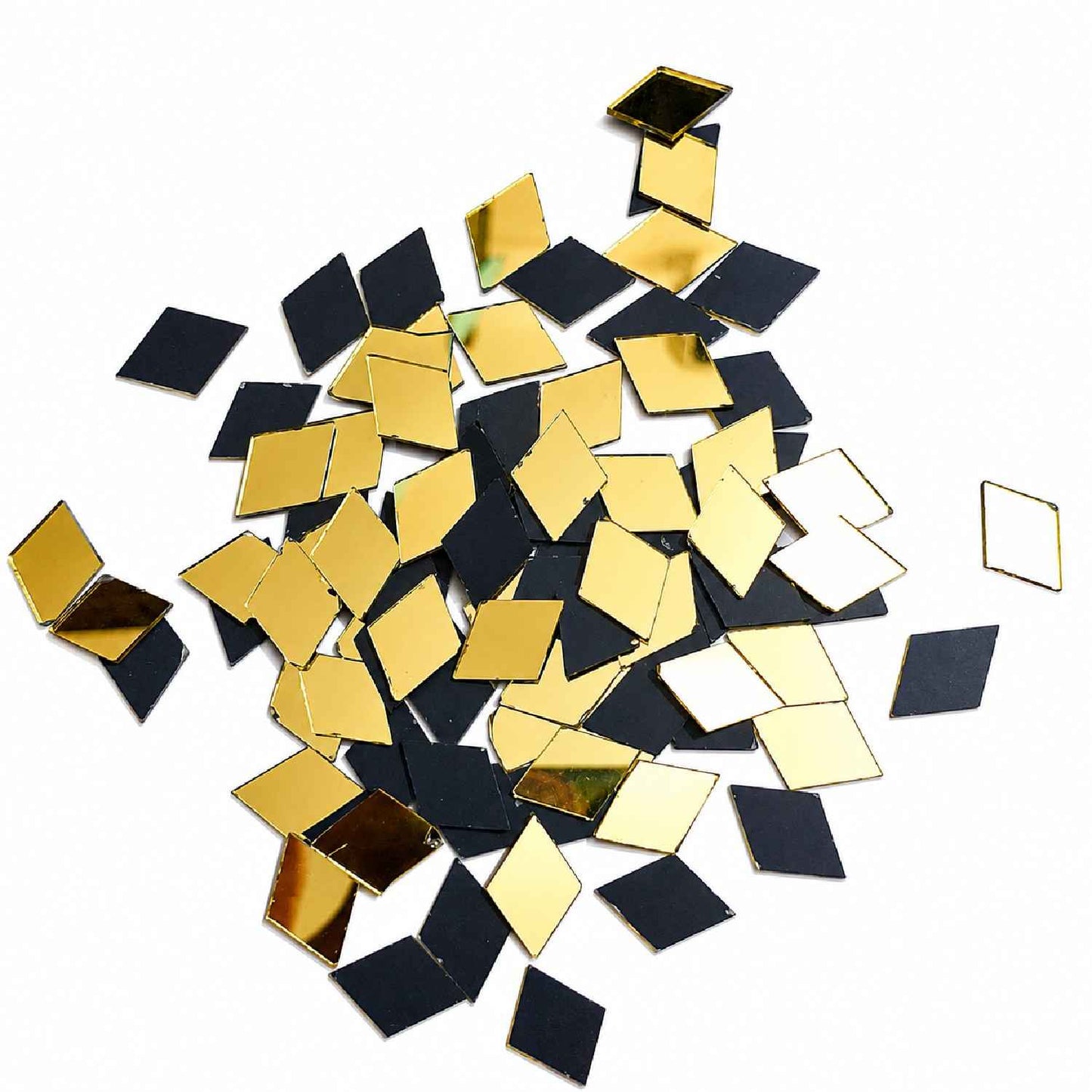 Glass Mirror- Diamond- Golden- 18MM