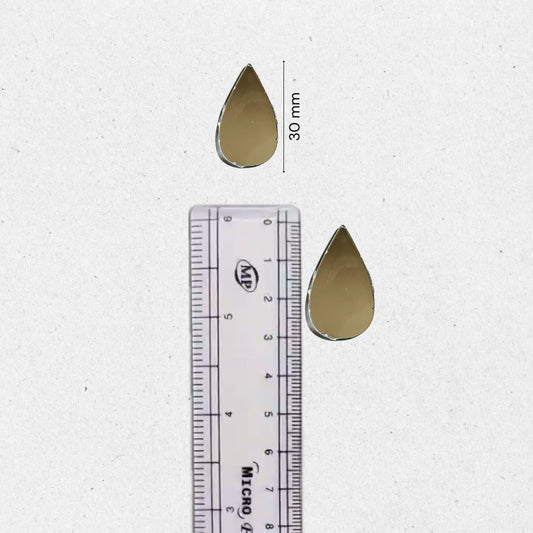 Glass Mirror- Tear Drop- 30MM