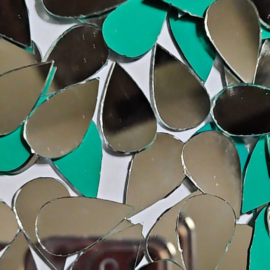 Glass Mirror- Tear Drop- 30MM