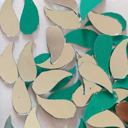 Glass Mirror- Paisley- 35mm