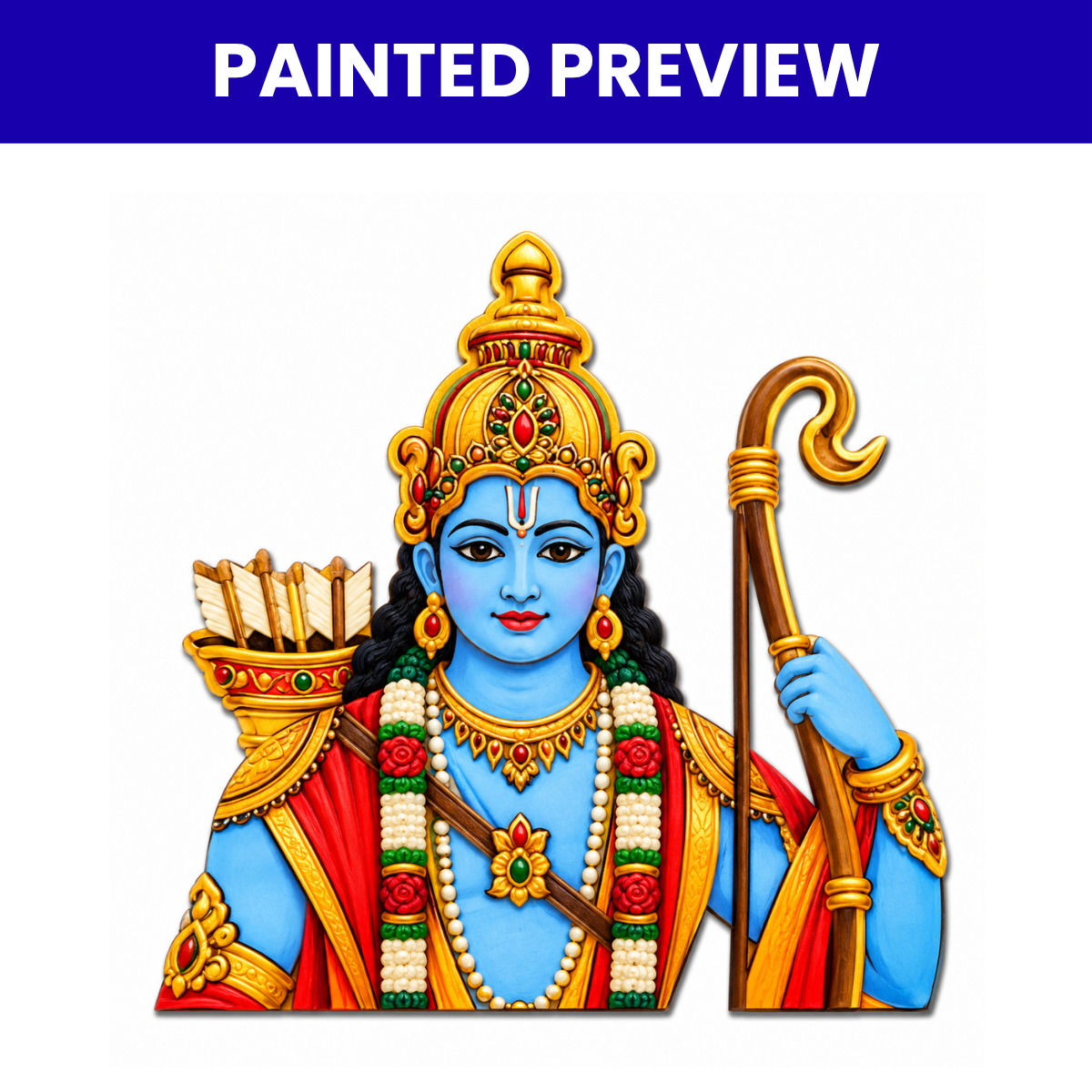 Pre Marked MDF Cutout Ram Ji