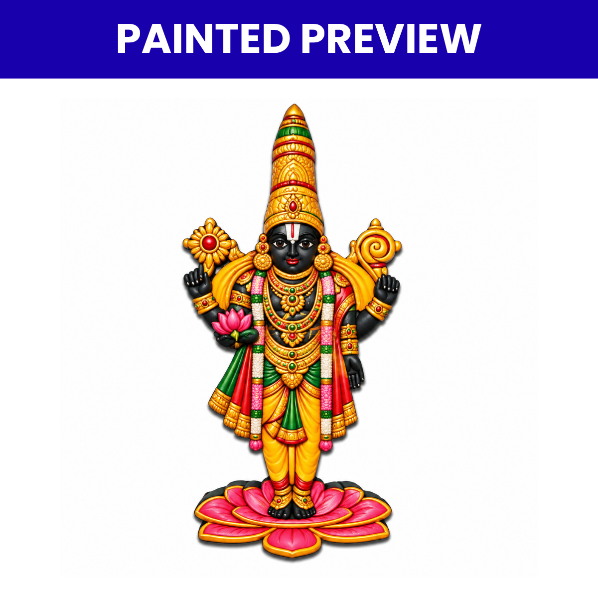 Pre Marked MDF Cutout Lord Balaji