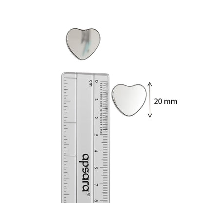 Glass Mirror- Heart