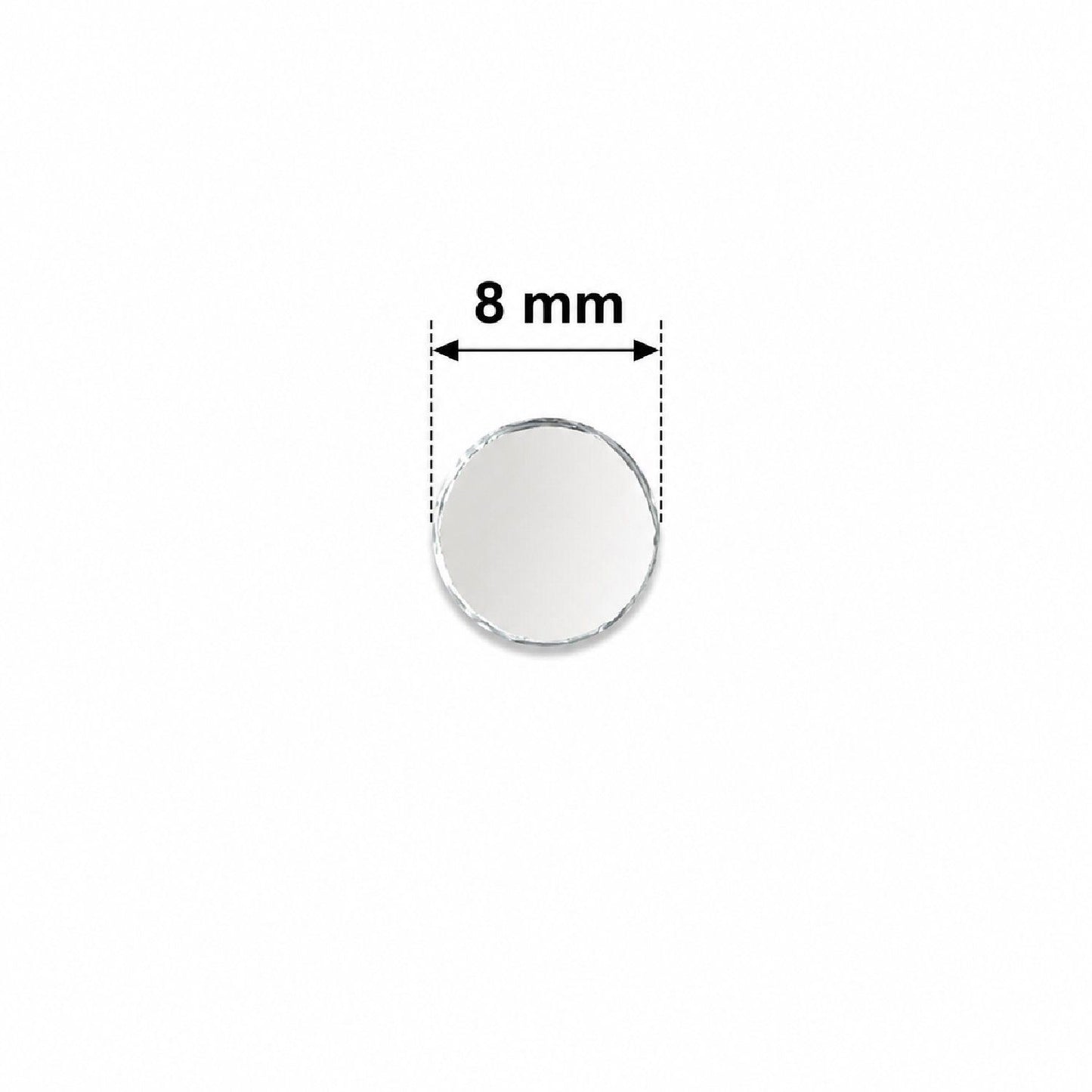 Glass Mirror- Round- 8MM