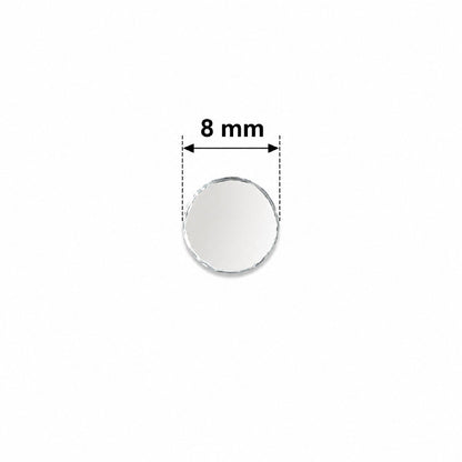 Glass Mirror- Round- 8MM